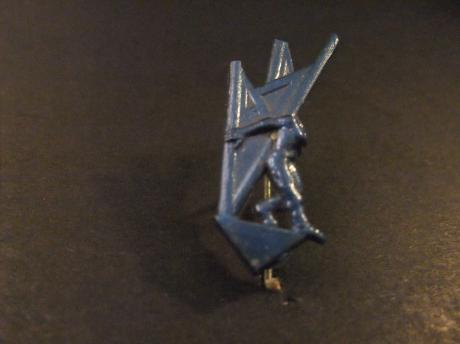 Waalpaalen Funderingstechnieken Hoogezand-Sappemeer,monument  blauw